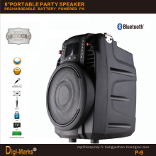 Haut-parleur en plastique passif passif stéréo de sport extérieur de haut-parleur sans fil de Bluetooth